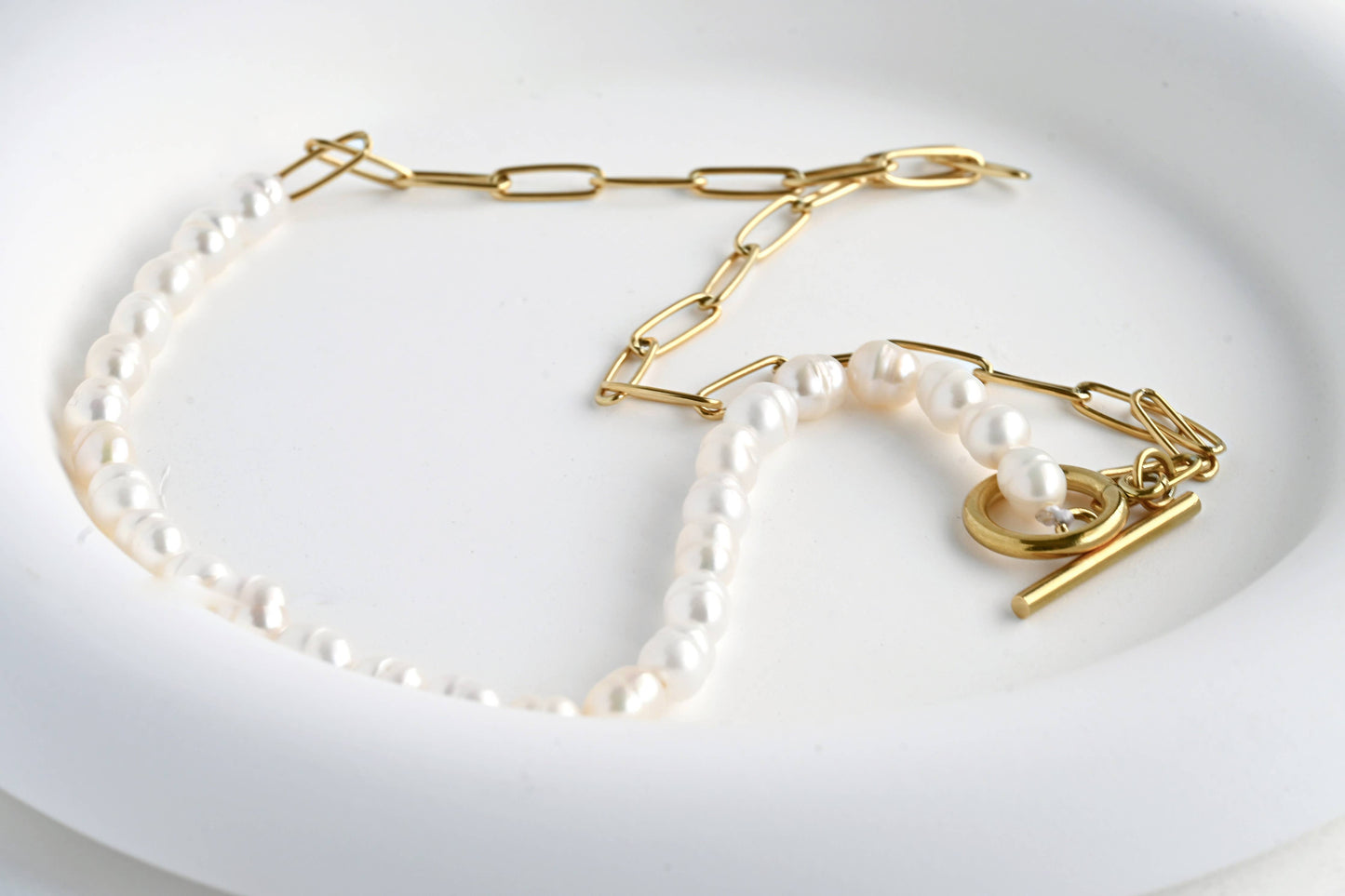 Pearl Toggle Necklace