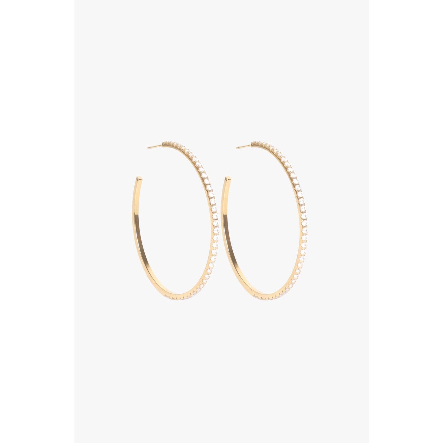 Studded Hoops 2"