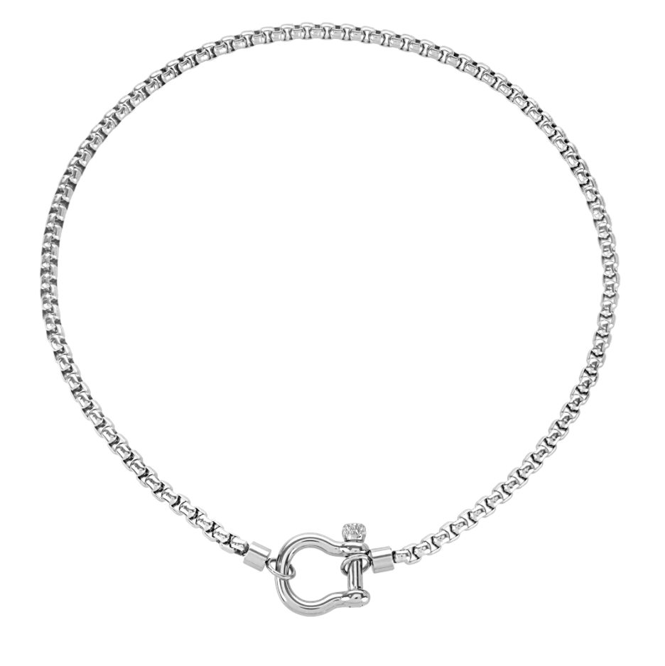 Carabiner Horse Bit Charm Necklace